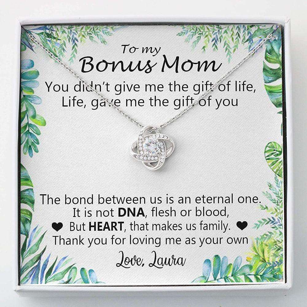 Mom Necklace, Stepmom Necklace, Bonus Mom Necklace For Women Girl “ Stepmother Mother In Law Thank You Gifts for Mother (Mom) Rakva