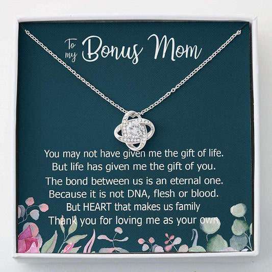 Mom Necklace, Stepmom Necklace, Bonus Mom Necklace For Women Girl “ Stepmother Mother In Law Thank You Gifts for Mother (Mom) Rakva