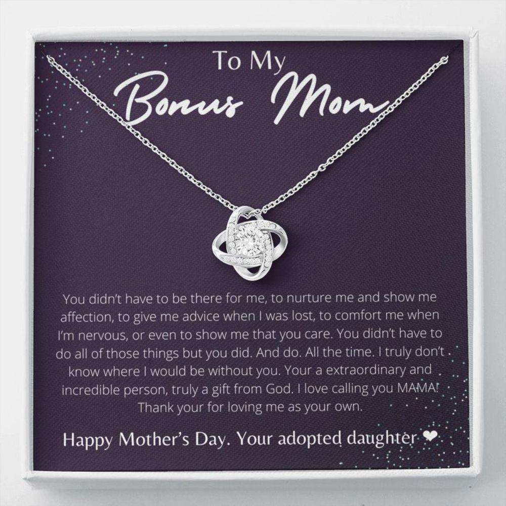Mom Necklace, Stepmom Necklace, Bonus Mom Necklace, Gift For Step Mom, Unbiological Mom, Second Mom, Other Mother, Foster Mom Gifts for Mother (Mom) Rakva