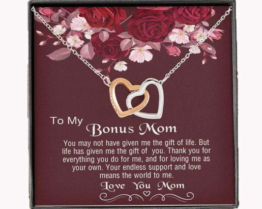 Mom Necklace, Stepmom Necklace, Bonus Mom Necklace, Gift For Step Mother, Step Mom, Other Mom Wedding Gift Gifts for Mother (Mom) Rakva