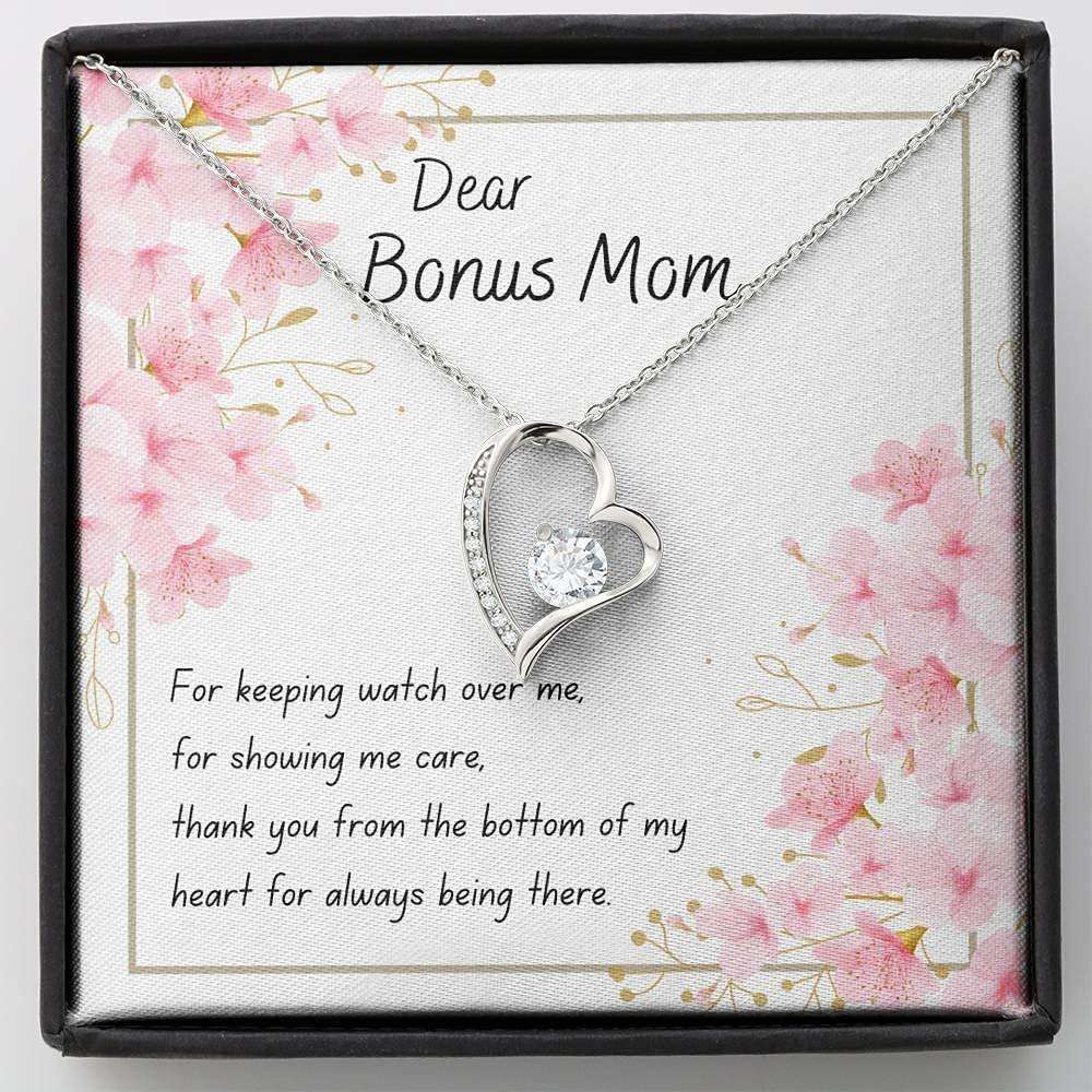 Mom Necklace, Stepmom Necklace, Bonus Mom Necklace Gift, Gift For Step Mom, Stepmother, Second Mom, Adoptive Mom Gifts for Mother (Mom) Rakva