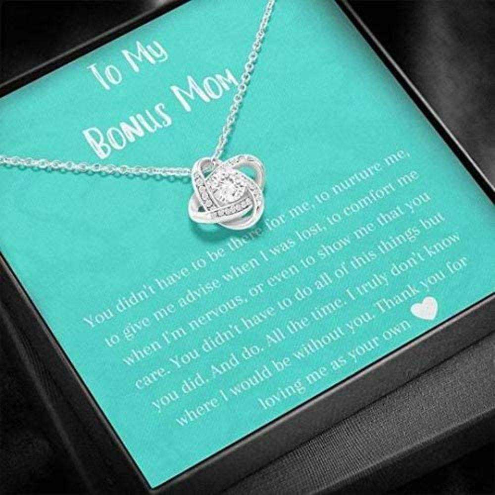 Mom Necklace, Stepmom Necklace, Bonus Mom Necklace Gift, Gift For Step Mom, Stepmother, Second Mom, Adoptive Mom Gifts for Mother (Mom) Rakva