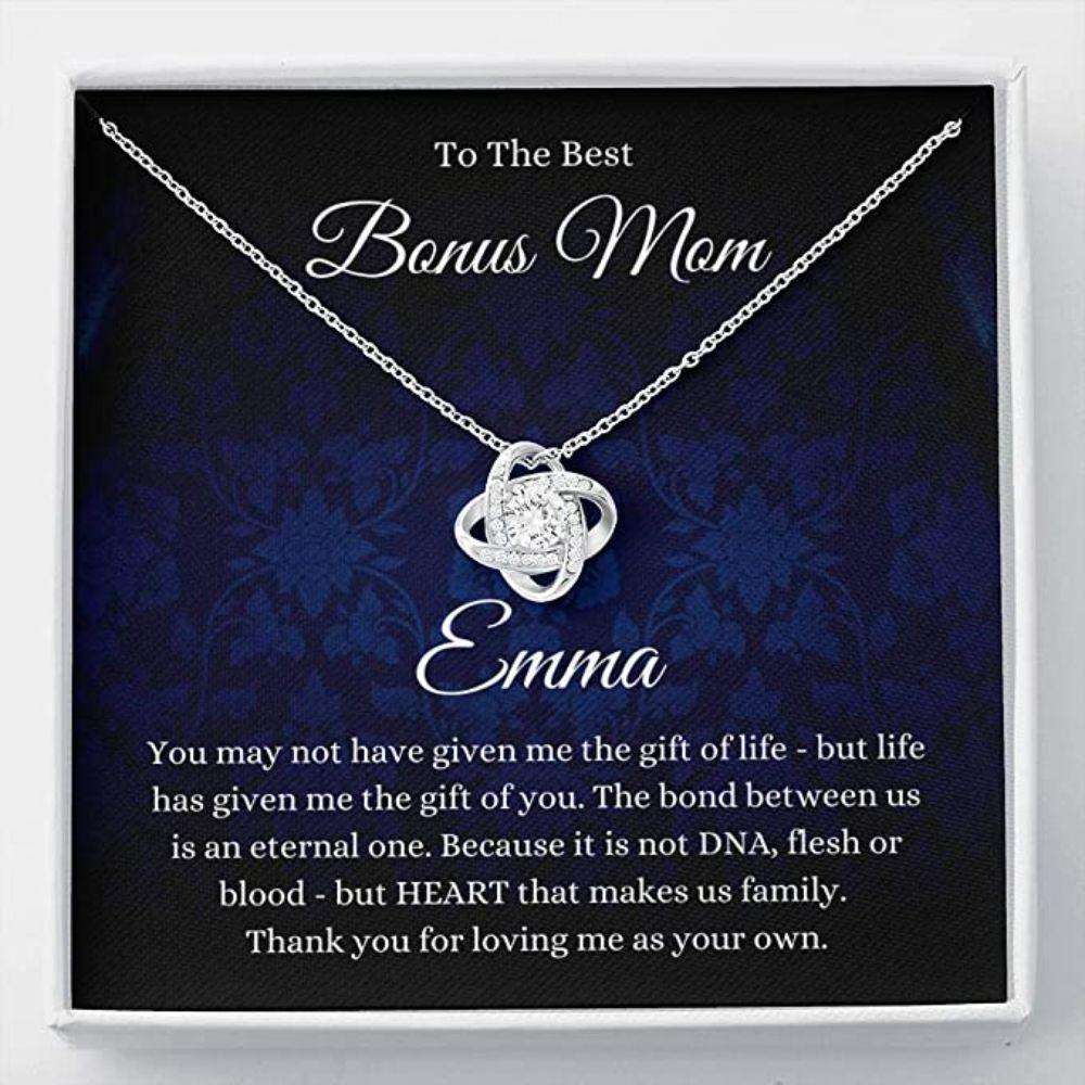 Mom Necklace, Stepmom Necklace, Bonus Mom Necklace Gift, Stepmom Mother In Law Wedding Gift From Bride Gifts for Mother (Mom) Rakva