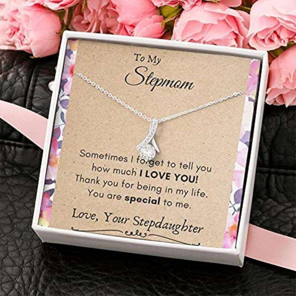 Mom Necklace, Stepmom Necklace, Bonus Mom Necklace Gift, Stepmom Mother In Law Wedding Gift From Bride Gifts for Mother (Mom) Rakva