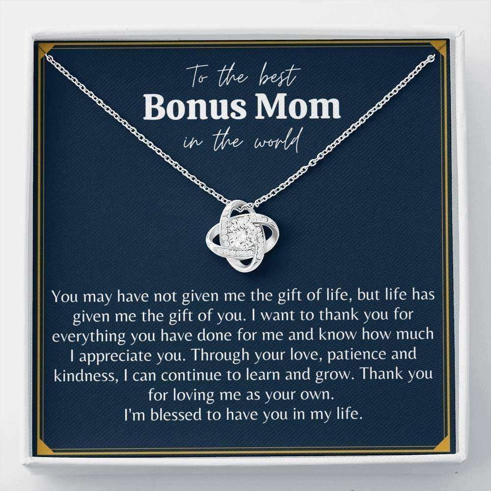 Mom Necklace, Stepmom Necklace, Bonus Mom Necklace Gift, Stepmom Mother In Law Wedding Gift From Bride Gifts for Mother (Mom) Rakva