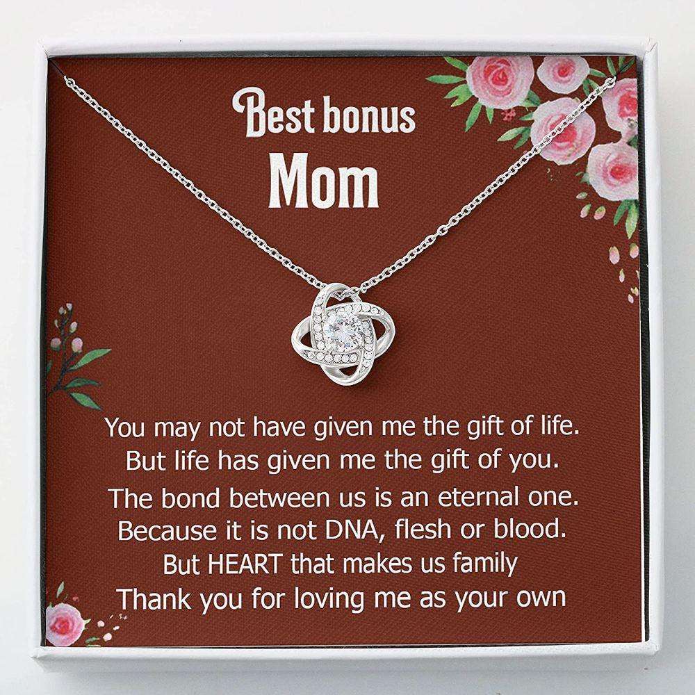 Mom Necklace, Stepmom Necklace, Bonus Mom Necklace Gift, Stepmom Mother In Law Wedding Gift From Bride Gifts for Mother (Mom) Rakva