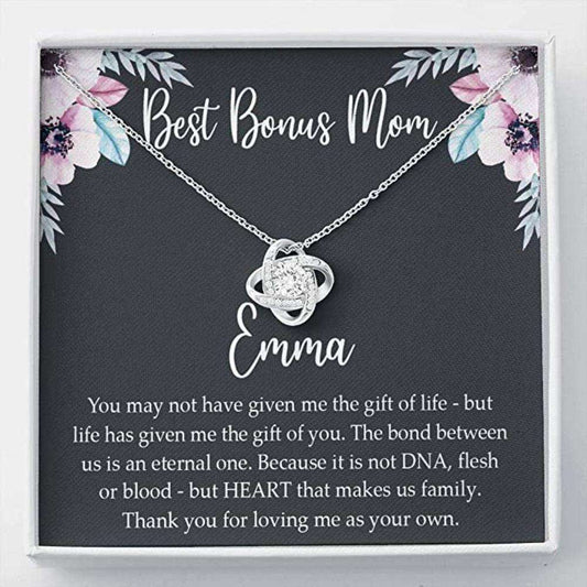 Mom Necklace, Stepmom Necklace, Bonus Mom Necklace Gift, Stepmom Mother In Law Wedding Gift From Bride Gifts for Mother (Mom) Rakva