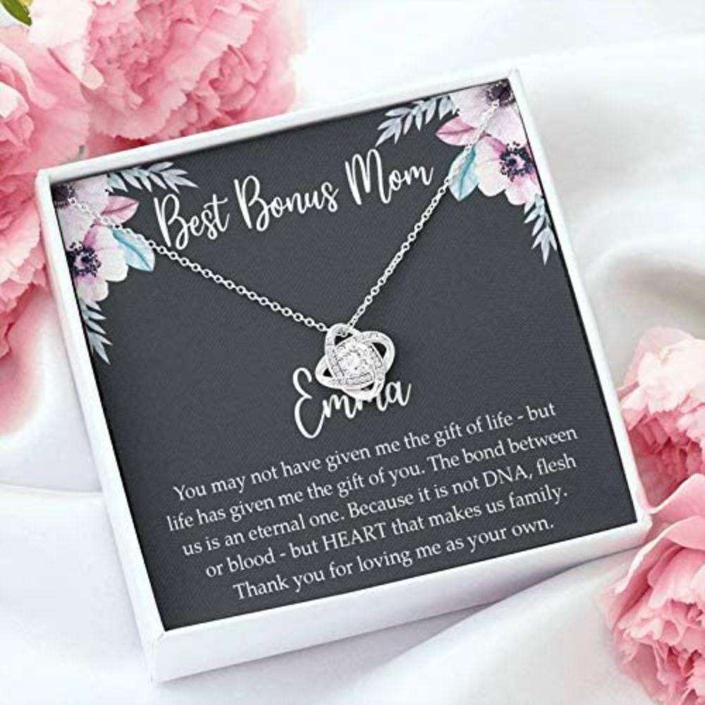 Mom Necklace, Stepmom Necklace, Bonus Mom Necklace Gift, Stepmom Mother In Law Wedding Gift From Bride Gifts for Mother (Mom) Rakva