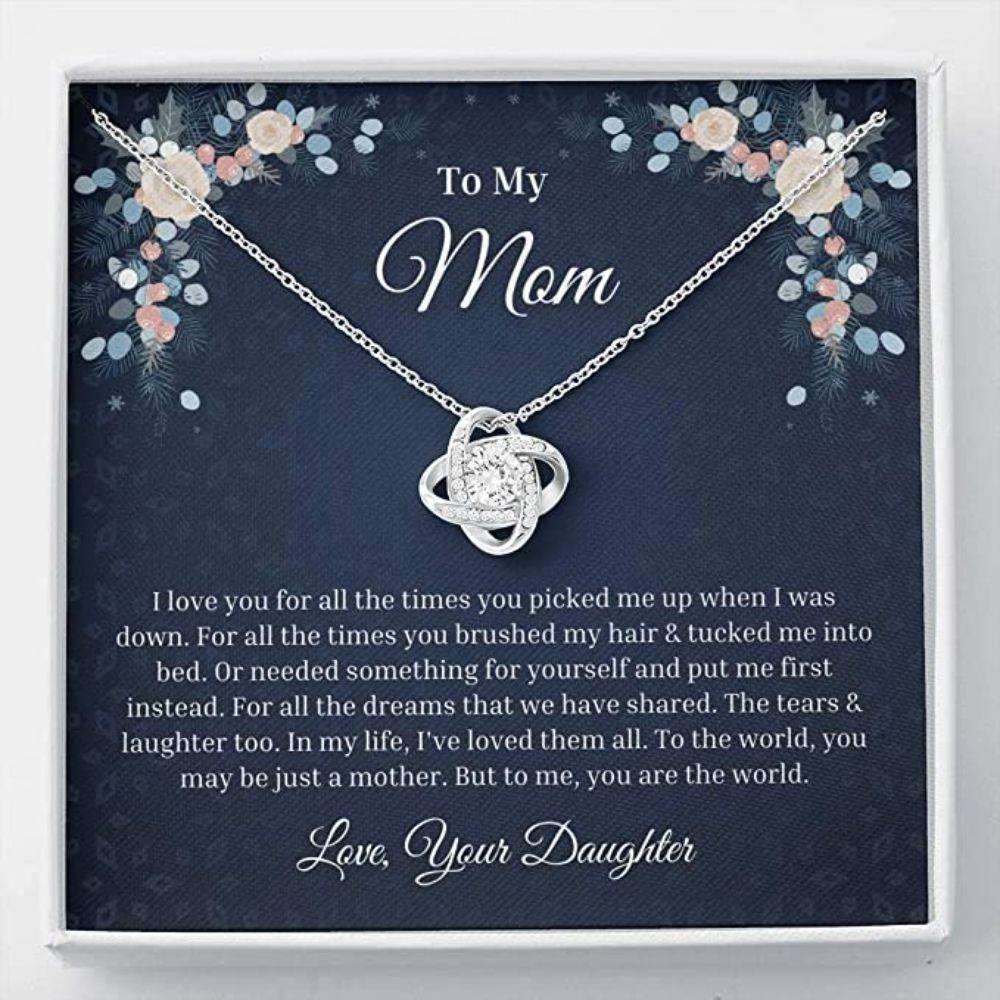 Mom Necklace, Stepmom Necklace, Bonus Mom Necklace Gift, Stepmom Mother In Law Wedding Gift From Bride Gifts for Mother (Mom) Rakva