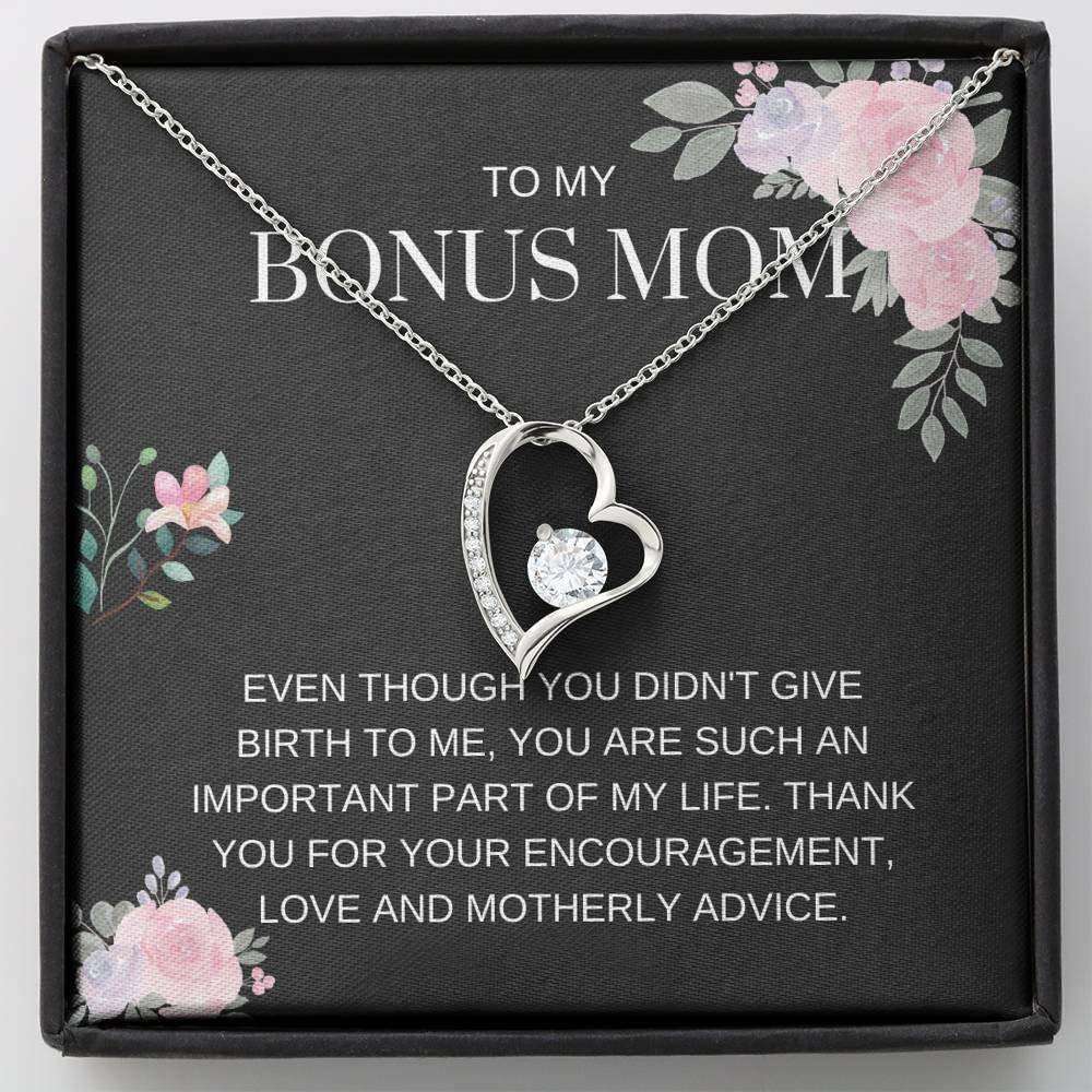 Mom Necklace, Stepmom Necklace, Bonus Mom Necklace “ My Life “ For Step Mom, Gift For Bonus Mom, Bonus Mom Gifts for Mother (Mom) Rakva