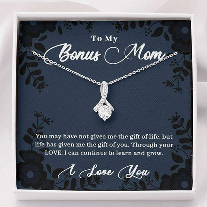 Mom Necklace, Stepmom Necklace, Gift For Stepmom Necklace, Bonus Mom Necklace Gift, Mother In Law Gift From Bride Gifts for Mother (Mom) Rakva