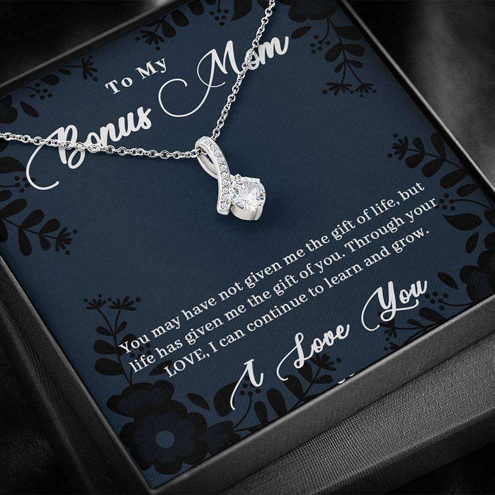 Mom Necklace, Stepmom Necklace, Gift For Stepmom Necklace, Bonus Mom Necklace Gift, Mother In Law Gift From Bride Gifts for Mother (Mom) Rakva