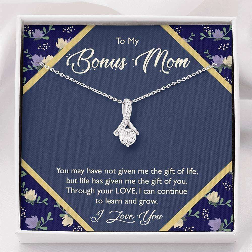 Mom Necklace, Stepmom Necklace, Gift For Stepmom Necklace, Bonus Mom Necklace Gift, Mother In Law Gift From Bride Gifts for Mother (Mom) Rakva