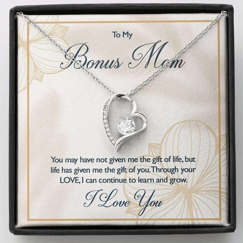 Mom Necklace, Stepmom Necklace, Gift For Stepmom Necklace, Bonus Mom Necklace Gift, Mother In Law Gift From Bride Gifts for Mother (Mom) Rakva