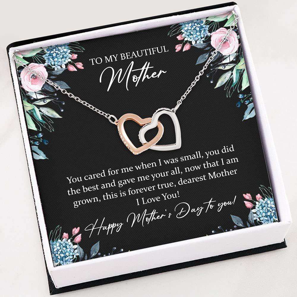 Mom Necklace, Stepmom Necklace, Mother Day Necklace To My Beautiful Mother “ Necklace Gift For Mom Gifts for Mother (Mom) Rakva