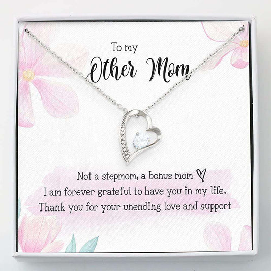 Mom Necklace, Stepmom Necklace, Necklace For Women Girl “ Other Mom Gift For Bonus Mom Necklace “ Thank Mom Gift Gifts for Mother (Mom) Rakva