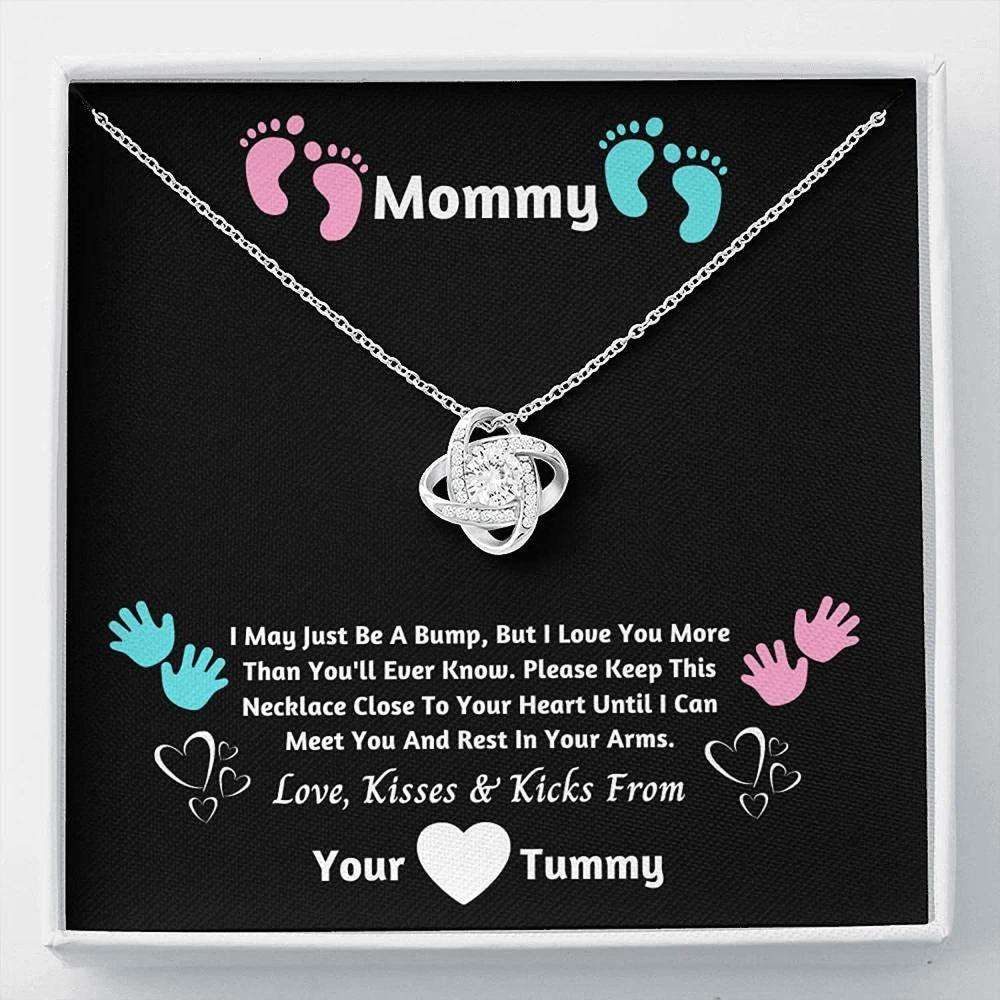 Mom Necklace, Stepmom Necklace, New Mom Necklace Gift From Husband, Mommy Gift From Unborn Baby, Baby Bump Gifts For Mom To Be (Future Mom) Rakva