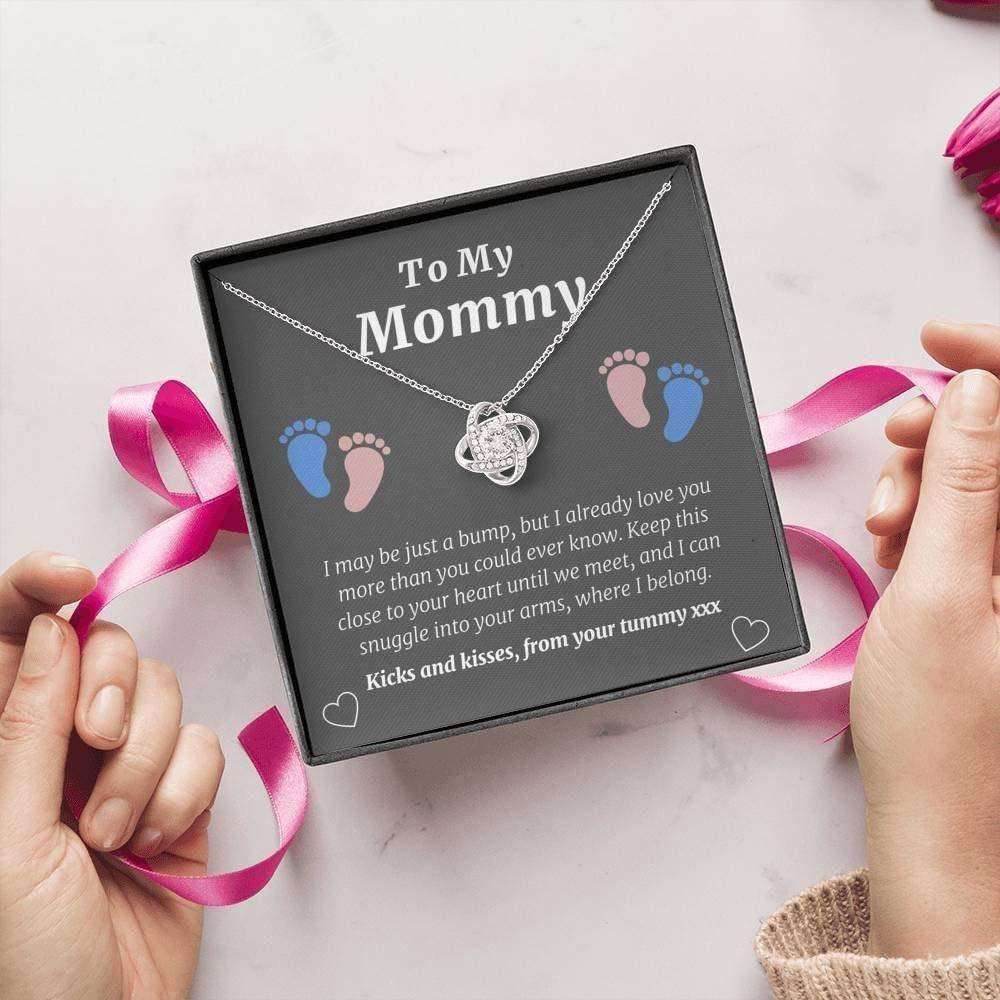 Mom Necklace, Stepmom Necklace, New Mommy Necklace, Gift From Mom To Be Baby Bump, New Mom, First Time Mom Pregnancy Gifts For Mom To Be (Future Mom) Rakva