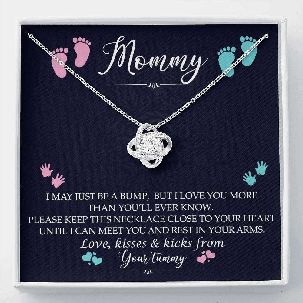 Mom Necklace, Stepmom Necklace, New Mommy Necklace, Gift From Mom To Be Baby Bump, New Mom, First Time Mom Pregnancy Gifts For Mom To Be (Future Mom) Rakva