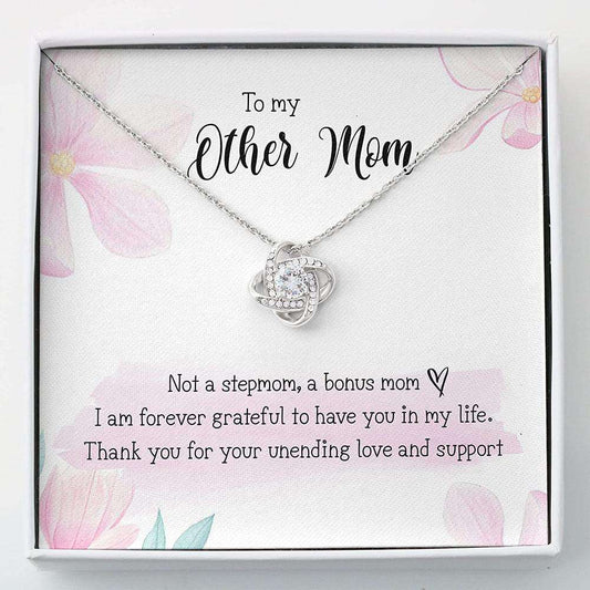 Mom Necklace, Stepmom Necklace, Other Mom Gift For Bonus Mom Necklace “ Thank Mom Gift Mother Day Necklace Gifts for Mother (Mom) Rakva