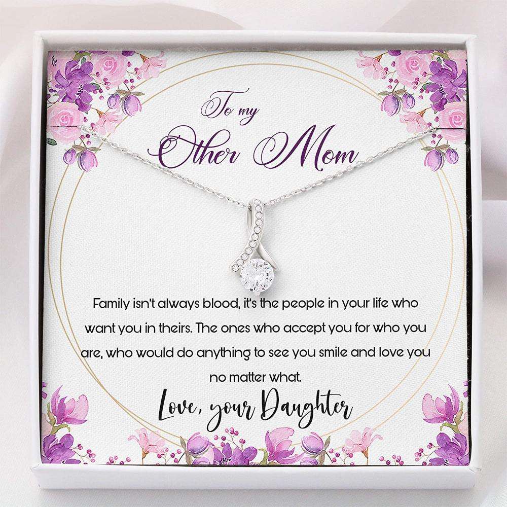 Mom Necklace, Stepmom Necklace, Other Mom Necklace Bonus Mom Gift For Mother-In-Law, Bonus Mom Gifts for Mother (Mom) Rakva