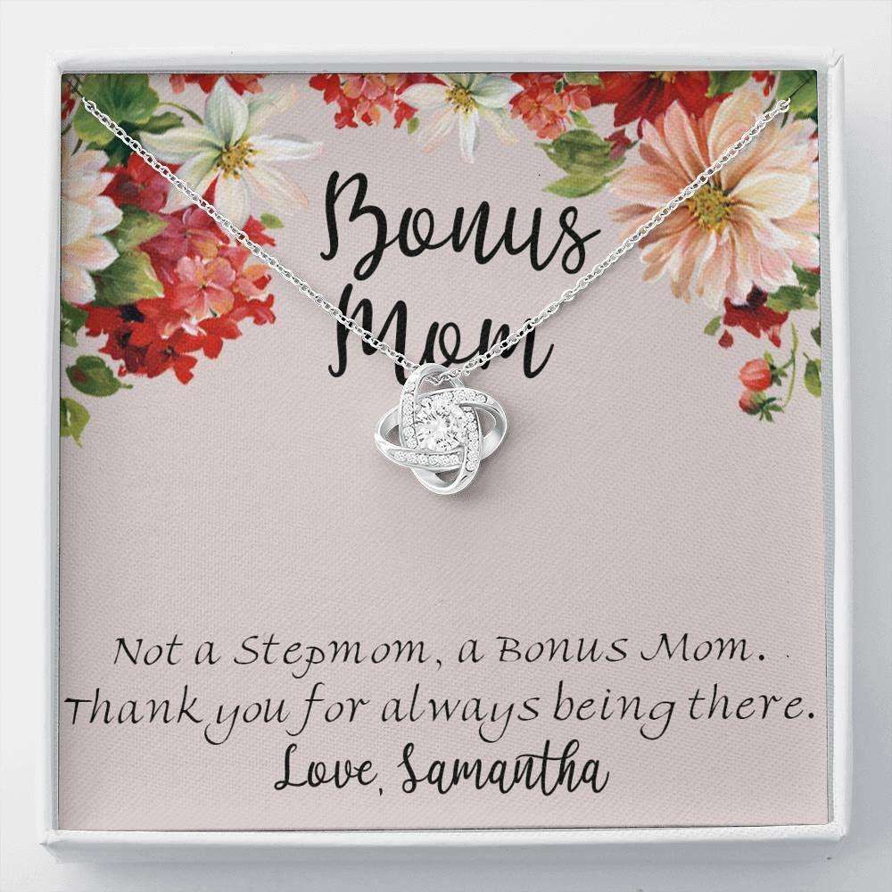 Mom Necklace, Stepmom Necklace, Personalized Bonus Mom Gift Necklace, Gift For Second Mom, Other Mom, Stepmom, Bonus Mom, Custom Name Gifts for Mother (Mom) Rakva