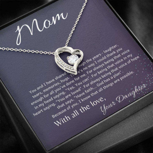 Mom Necklace, Stepmom Necklace, To My Mother Necklace Gift For Mom From Daughter, Mother Daughter Necklace Gifts For Daughter Rakva