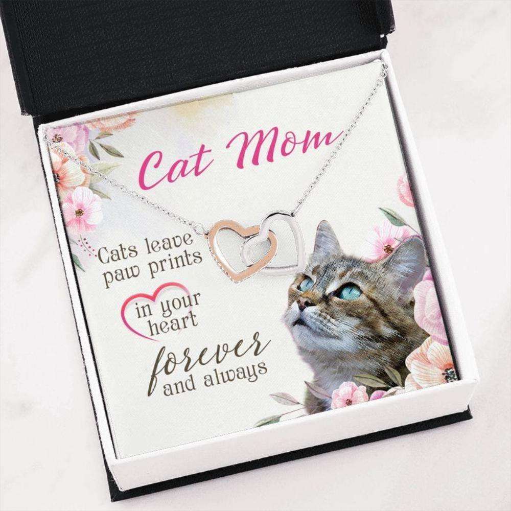 Mom Necklace, Sweet Cat Mama Gift “ Necklace For Cat Mom “ Cat Owner Birthday “ Animal Parents “ Cat Rescue Mom Gifts for Mother (Mom) Rakva