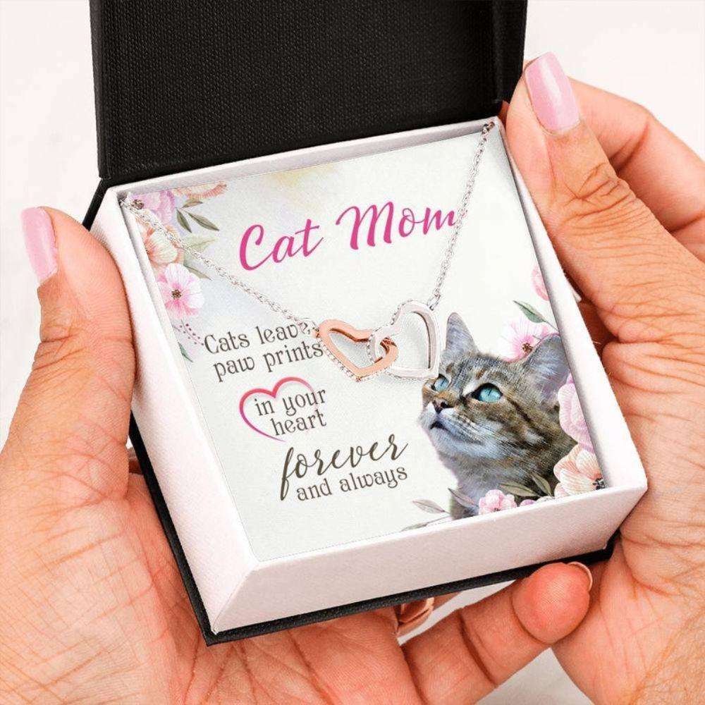 Mom Necklace, Sweet Cat Mama Gift “ Necklace For Cat Mom “ Cat Owner Birthday “ Animal Parents “ Cat Rescue Mom Gifts for Mother (Mom) Rakva