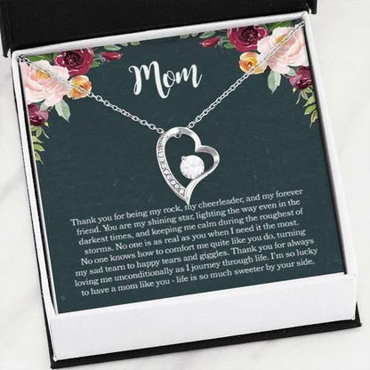 Mom Necklace, Thank For Everything Forever Love Necklace Gift For Mom Gifts for Mother (Mom) Rakva