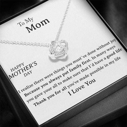 Mom Necklace, Thank You For All You’Ve Made Possible In My Life Gift For Mom Necklace Gifts for Mother (Mom) Rakva