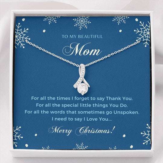 Mom Necklace, Thanks For All The Special Alluring Beauty Necklace Gift For Mom Gifts for Mother (Mom) Rakva