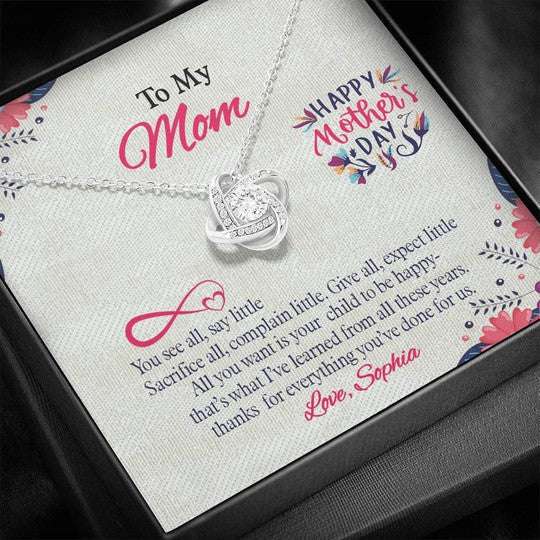 Mom Necklace, Thanks For Everything You’Ve Done For Us, Gift For Mom Necklace Gifts for Mother (Mom) Rakva