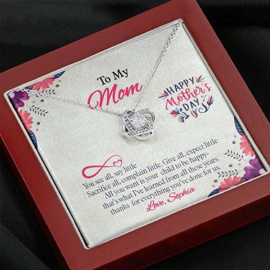 Mom Necklace, Thanks For Everything You’Ve Done For Us, Gift For Mom Necklace Gifts for Mother (Mom) Rakva