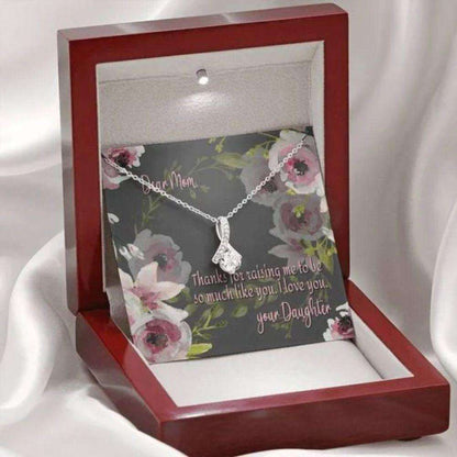 Mom Necklace, Thanks For Raising Me To Be So Much Like You Gift For Mom Alluring Beauty Necklace Gifts for Mother (Mom) Rakva