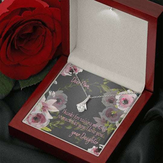 Mom Necklace, Thanks For Raising Me To Be So Much Like You Gift For Mom Alluring Beauty Necklace Gifts for Mother (Mom) Rakva