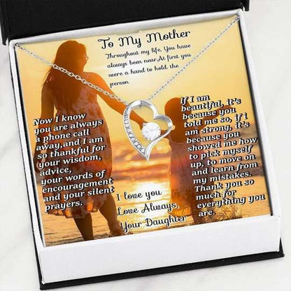 Mom Necklace, Thanks So Much For Everything You Are Forever Love Necklace For Mom Gifts for Mother (Mom) Rakva