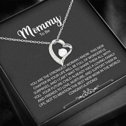 Mom Necklace, The Strongest Woman I Know Forever Love Necklace For Mommy To Be Gifts for Mother (Mom) Rakva