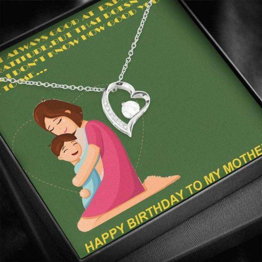 Mom Necklace, The Thing Means The Most Forever Love Necklace Gift For Mom Gifts for Mother (Mom) Rakva