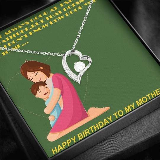 Mom Necklace, The Thing Means The Most Forever Love Necklace Gift For Mom Gifts for Mother (Mom) Rakva