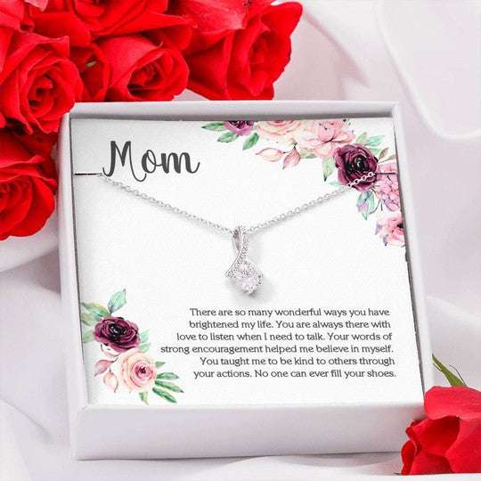 Mom Necklace, There Are Many Wonderful Ways Gift For Mom Alluring Beauty Necklace Gifts for Mother (Mom) Rakva