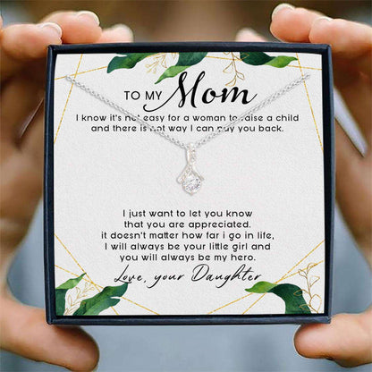 Mom Necklace, To Mom From Daughter Necklace Card Message “ Alluring Beauty Necklace, Jewelry For Mom, Mother Gifts Gifts For Daughter Rakva