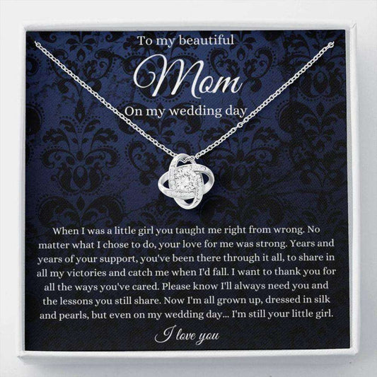 Mom Necklace, To Mom On My Wedding Day Gift, Mother Of The Bride Gift From Daughter Wedding Gifts For Daughter Rakva