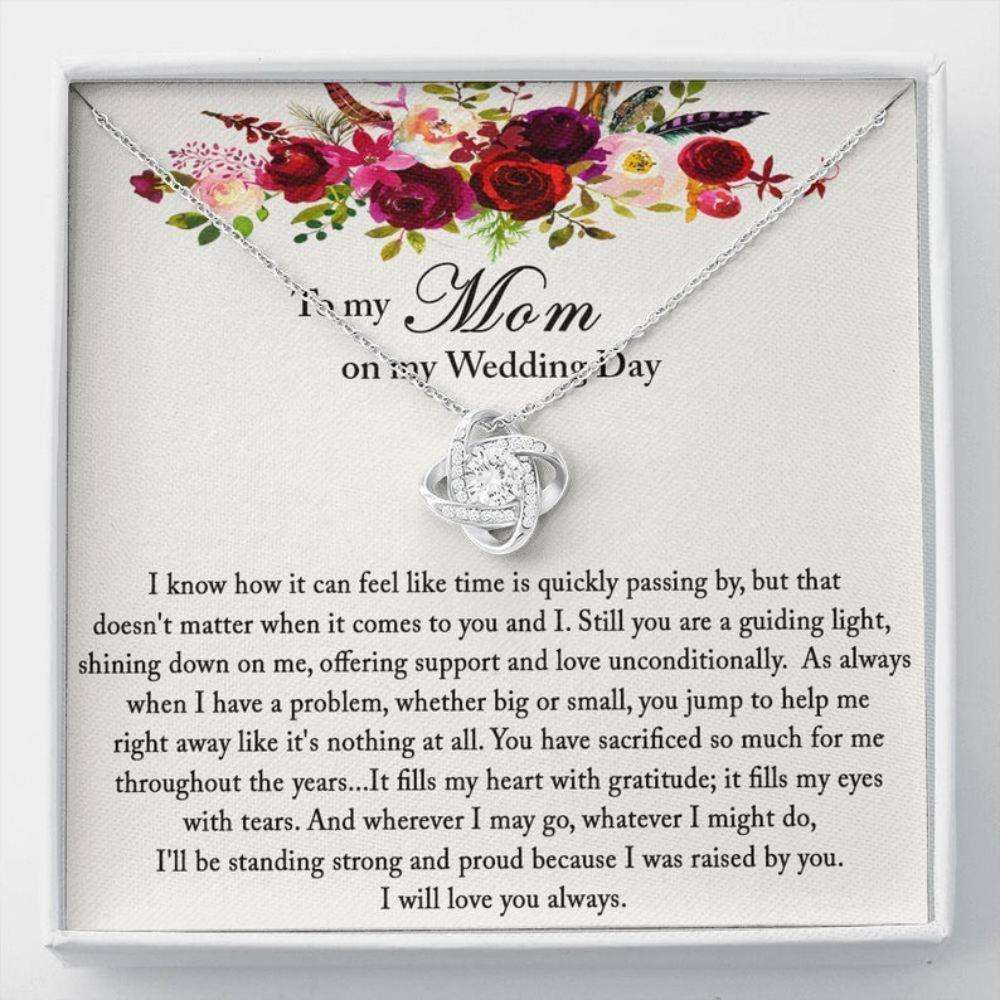 Mom Necklace, To Mom On My Wedding Day, Mother Of The Bride Necklace Gift From Daughter, Wedding Gift For Mom Gifts For Daughter Rakva