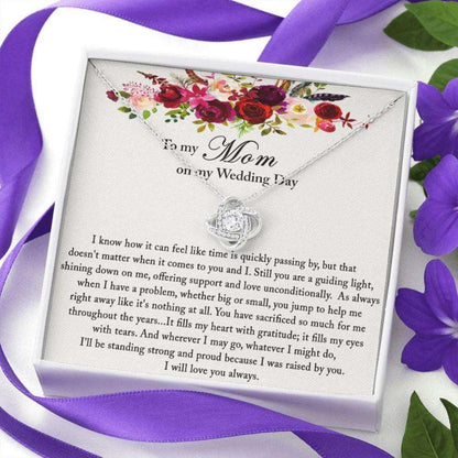 Mom Necklace, To Mom On My Wedding Day, Mother Of The Bride Necklace Gift From Daughter, Wedding Gift For Mom Gifts For Daughter Rakva