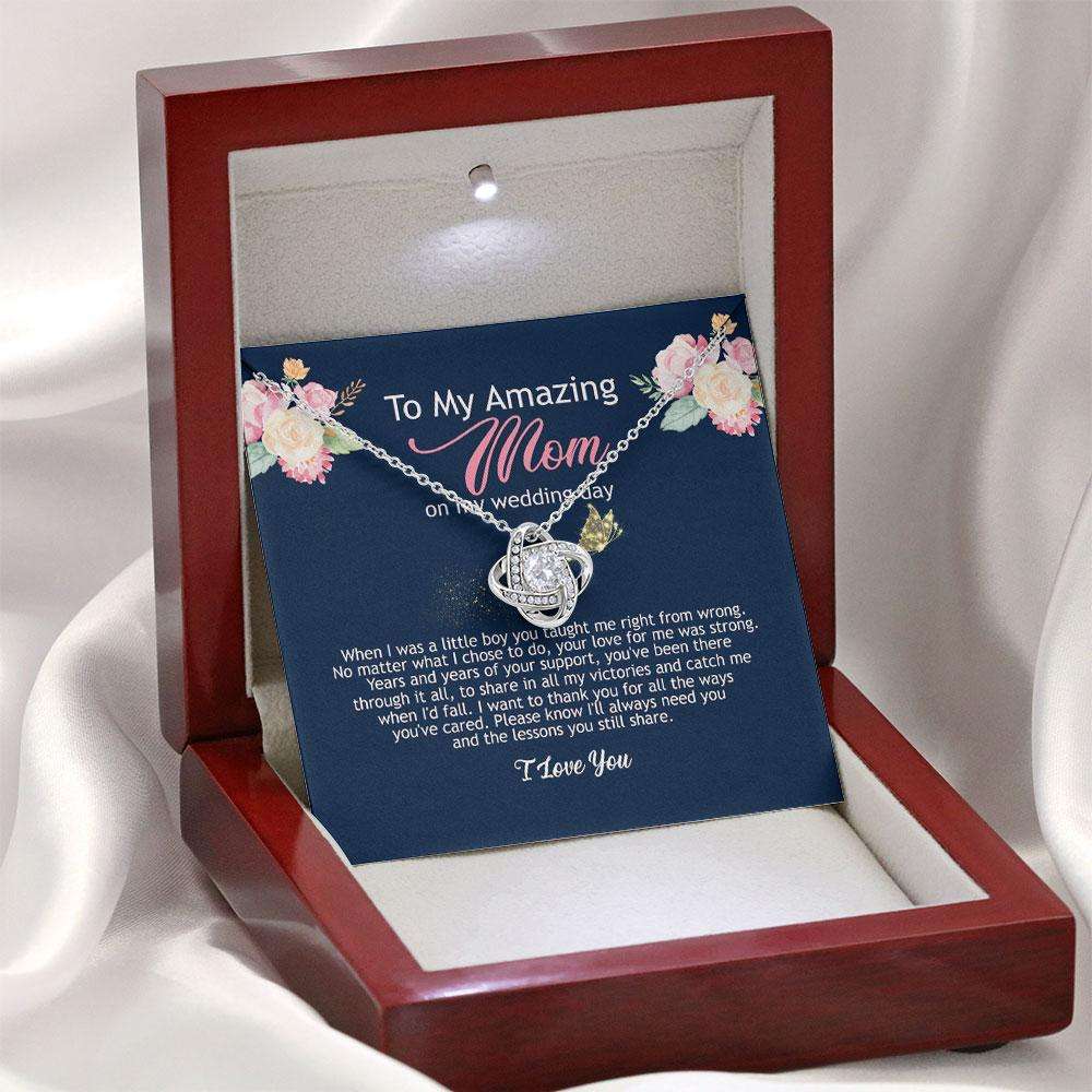 Mom Necklace, To Mom On My Wedding Day, Mother Of The Groom Gift From Son, Mother Of The Groom Necklace From Son On Wedding Day Custom Necklace Gifts for Mother (Mom) Rakva