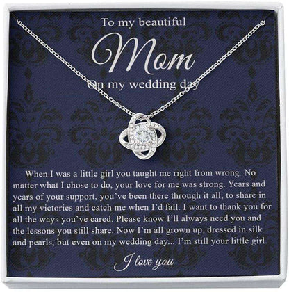 Mom Necklace, To Mom On My Wedding Day Necklace, Mother Of The Bride Gift From Daughter Gifts For Daughter Rakva