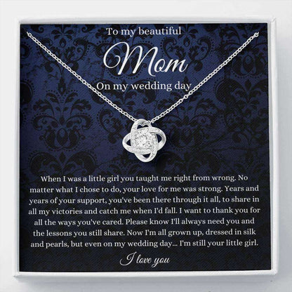 Mom Necklace, To Mom On My Wedding Day Necklace, Mother Of The Bride Gift From Daughter Gifts For Daughter Rakva