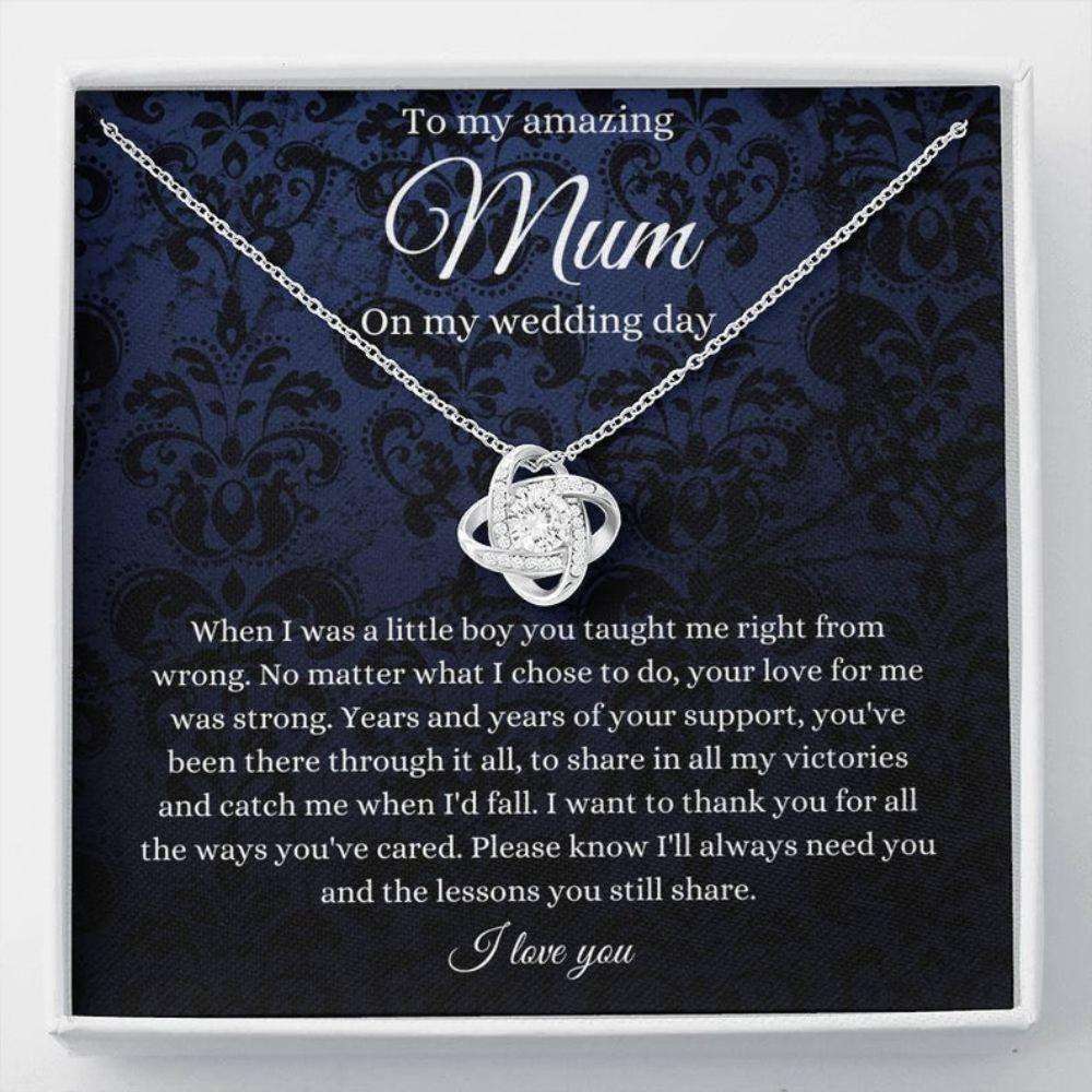 Mom Necklace, To Mum On My Wedding Day Necklace, To Mom From Groom Gift, Mother Of The Groom Gift Gifts for Mother (Mom) Rakva