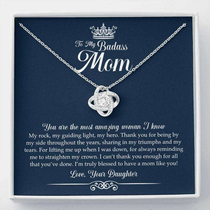 Mom Necklace, To My Badass Mom Necklace “ Funny Gift For Mom On Mother’S Day Gifts for Mother (Mom) Rakva